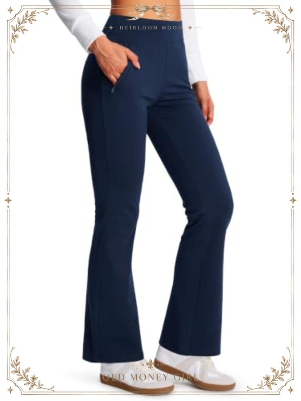 Fleece Lined High Waist Flare Leggings Bootcut Yoga Pants Thermal